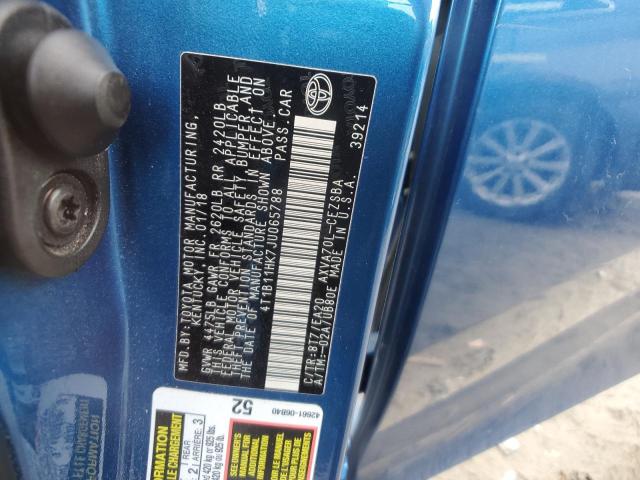 4T1B11HK7JU065788 - 2018 TOYOTA CAMRY L BLUE photo 13