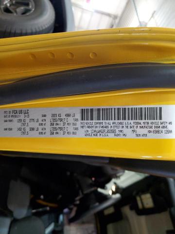 1C4AJWAG2FL653565 - 2015 JEEP WRANGLER SPORT YELLOW photo 12