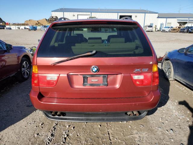 5UXFB33532LH33644 - 2002 BMW X5 4.4I RED photo 6