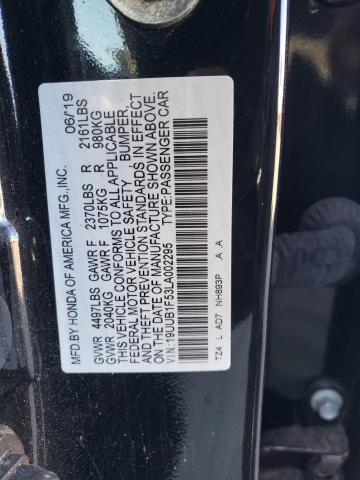 19UUB1F53LA002295 - 2020 ACURA TLX TECHNOLOGY BLACK photo 13