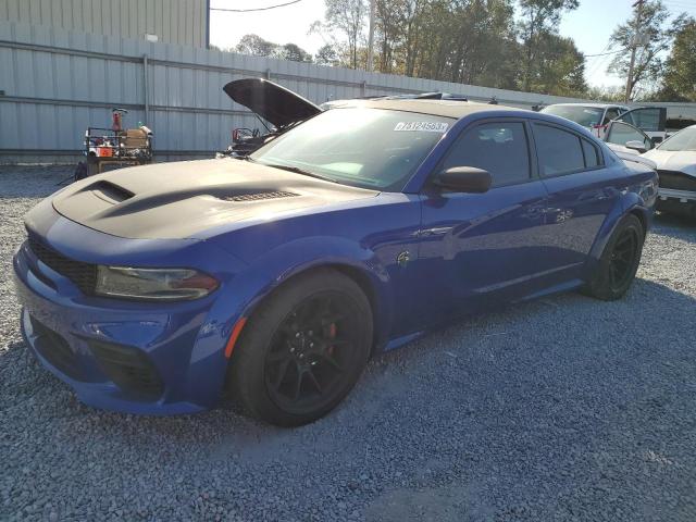 2C3CDXL93NH100704 - 2022 DODGE CHARGER SRT HELLCAT BLUE photo 1