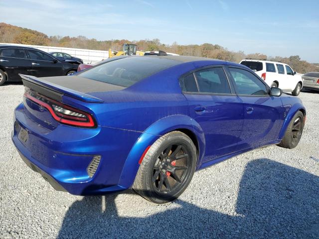 2C3CDXL93NH100704 - 2022 DODGE CHARGER SRT HELLCAT BLUE photo 3