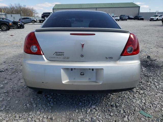 1G2ZG558864235721 - 2006 PONTIAC G6 SE1 SILVER photo 6