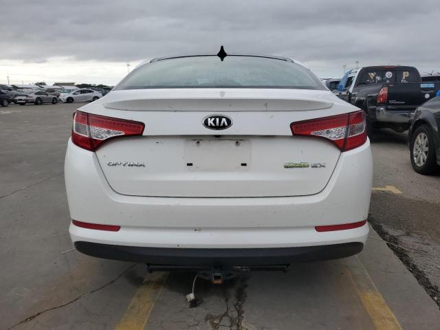 KNAGM4AD0D5045263 - 2013 KIA OPTIMA HYBRID WHITE photo 6