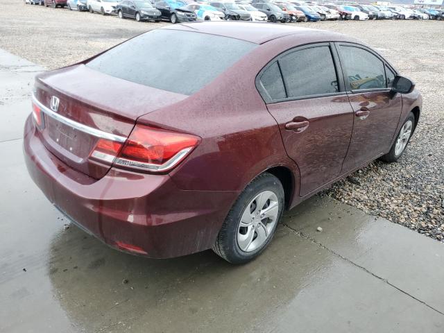 2HGFB2F52FH567190 - 2015 HONDA CIVIC LX MAROON photo 3