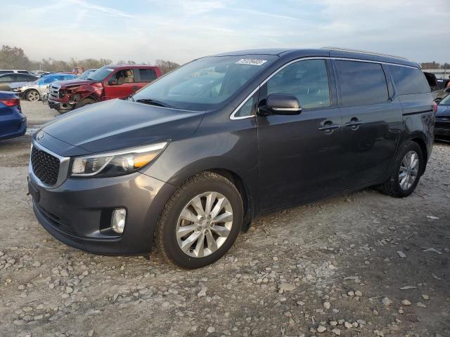 KNDMC5C10G6133374 - 2016 KIA SEDONA EX GRAY photo 1