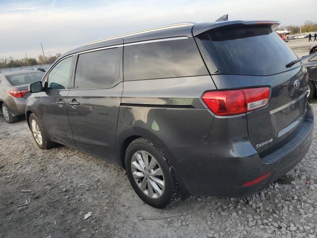 KNDMC5C10G6133374 - 2016 KIA SEDONA EX GRAY photo 2