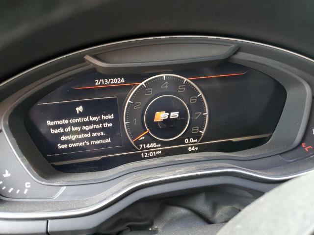 WAUB4CF53KA014745 - 2019 AUDI S5 PREMIUM PLUS შავი ფოტო 9