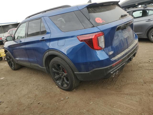 1FM5K8GC1MGB16895 - 2021 FORD EXPLORER ST BLUE photo 2