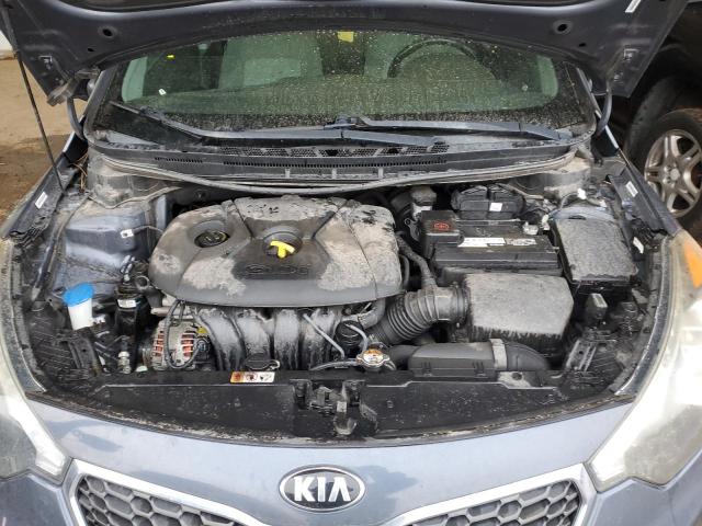 KNAFX5A87F5312235 - 2015 KIA FORTE EX GRAY photo 11