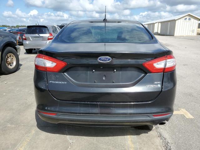 3FA6P0LU9ER304087 - 2014 FORD FUSION SE HYBRID BLACK photo 6