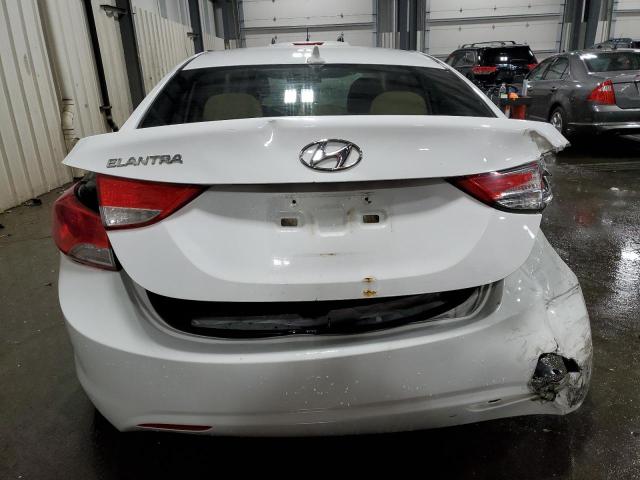 5NPDH4AE8DH350951 - 2013 HYUNDAI ELANTRA GLS WHITE photo 6