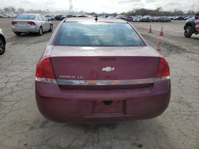 2G1WB58K469148778 - 2006 CHEVROLET IMPALA LS MAROON photo 6