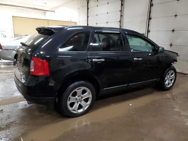 2FMDK4JC5BBB33068 - 2011 FORD EDGE SEL BLACK photo 3