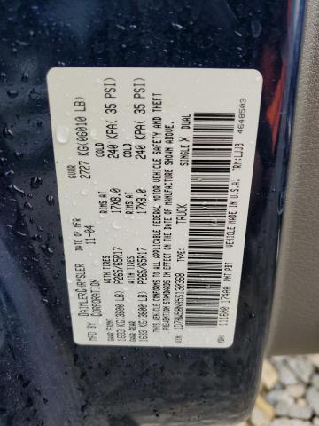 1D7HW58N35S130368 - 2005 DODGE DAKOTA QUAD LARAMIE BLUE photo 12