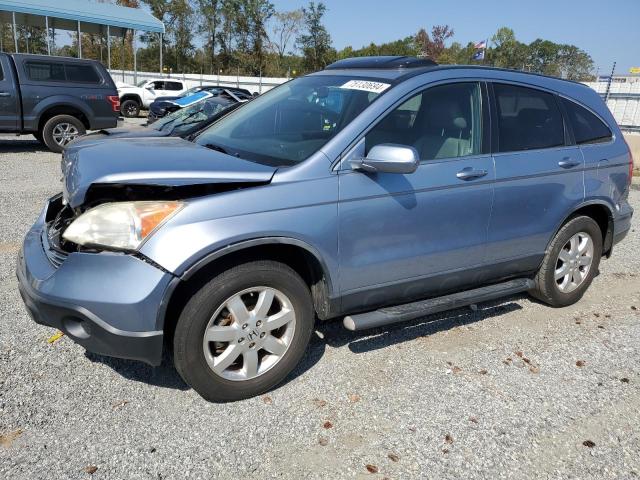 JHLRE38749C007480 - 2009 HONDA CR-V EXL BLUE photo 1