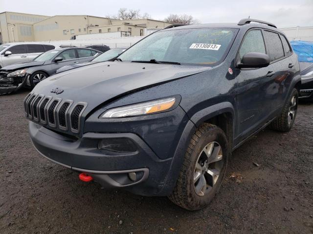 1C4PJMBS7GW301552 - 2016 JEEP CHEROKEE TRAILHAWK BLACK photo 1