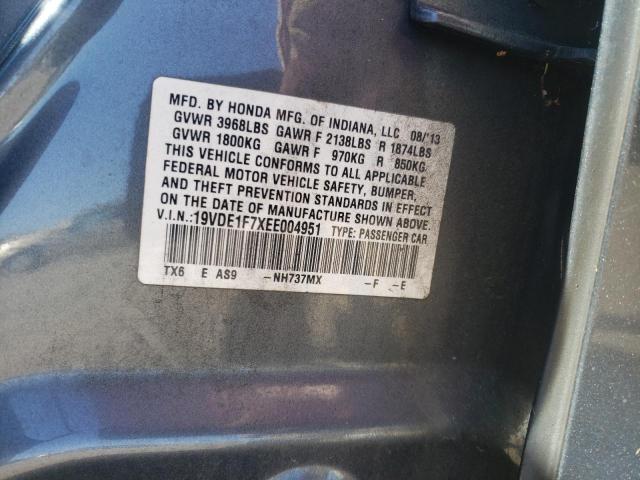 19VDE1F7XEE004951 - 2014 ACURA ILX 20 TECH SILVER photo 12