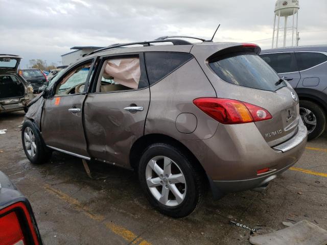 JN8AZ18W99W211558 - 2009 NISSAN MURANO S TAN photo 2