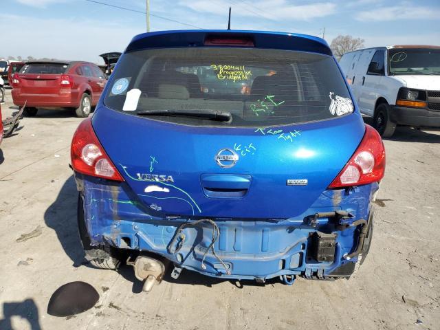 3N1BC1CP5CK239736 - 2012 NISSAN VERSA S BLUE photo 6