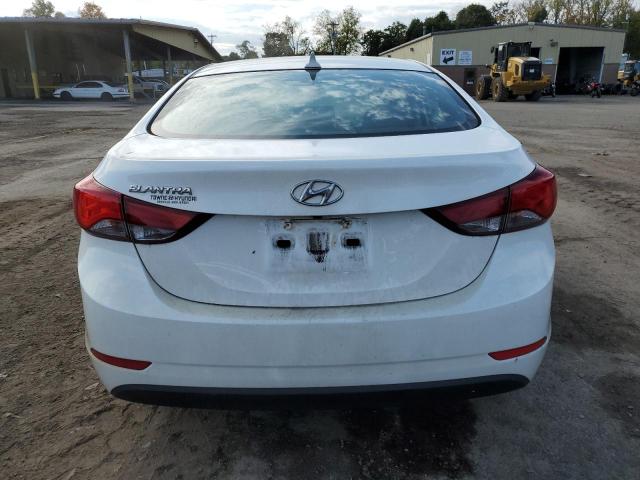 5NPDH4AE3EH526239 - 2014 HYUNDAI ELANTRA SE WHITE photo 6