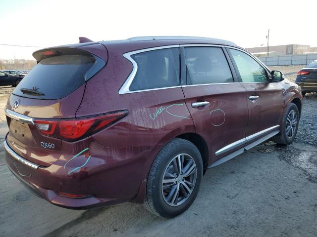 5N1DL0MM5KC522688 - 2019 INFINITI QX60 LUXE BURGUNDY photo 3