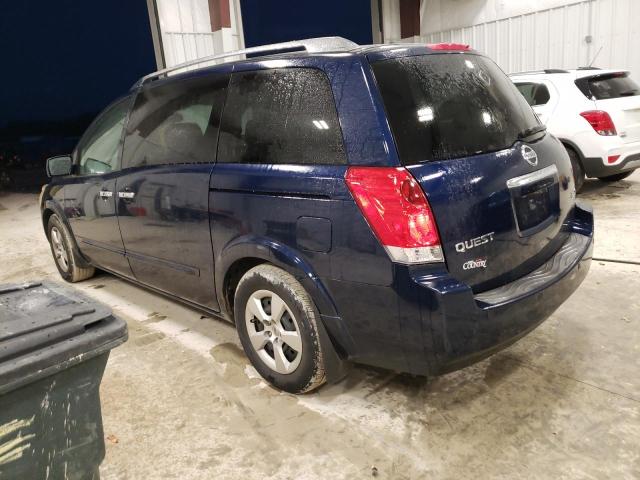 5N1BV28U57N142561 - 2007 NISSAN QUEST S BLUE photo 2