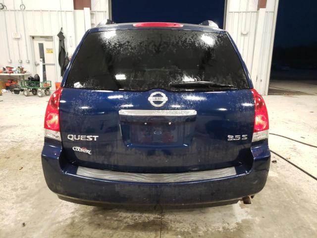 5N1BV28U57N142561 - 2007 NISSAN QUEST S BLUE photo 6