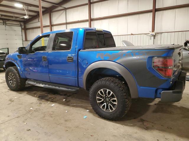 1FTFW1R62CFC87039 - 2012 FORD F150 SVT RAPTOR BLUE photo 2