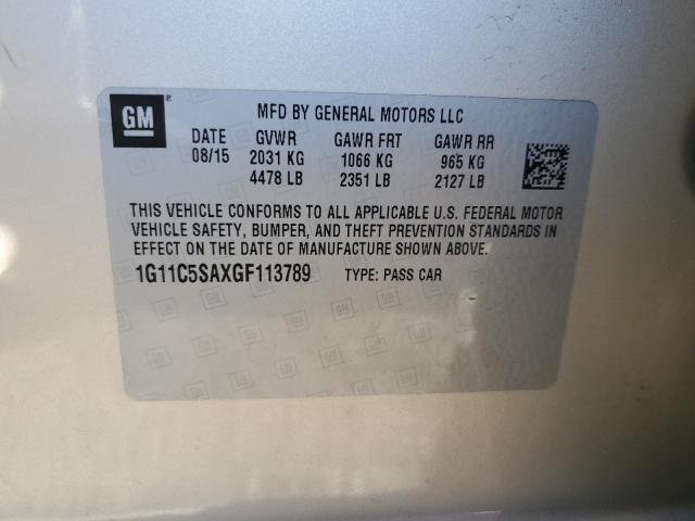 1G11C5SAXGF113789 - 2016 CHEVROLET MALIBU LIM LT 棕色 照片 12