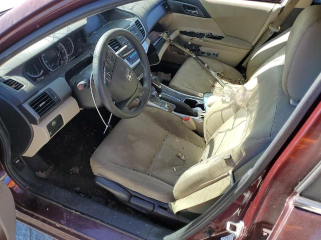 1HGCR2F34EA287779 - 2014 HONDA ACCORD LX BURGUNDY photo 7