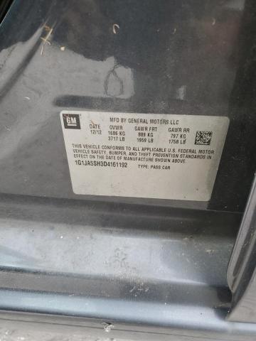 1G1JA5SH3D4161192 - 2013 CHEVROLET SONIC LS BLACK photo 13