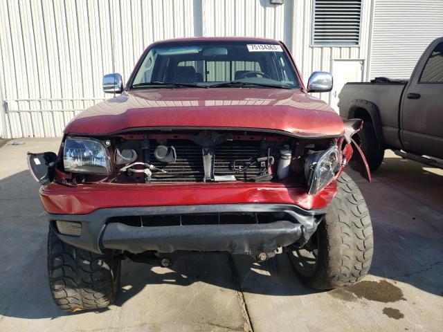 5TEGN92N53Z182618 - 2003 TOYOTA TACOMA DOUBLE CAB PRERUNNER RED photo 5