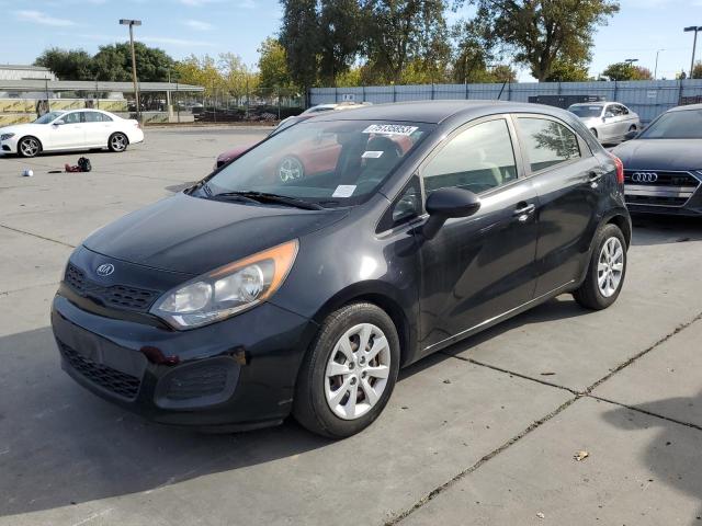 KNADM5A36D6281460 - 2013 KIA RIO LX BLACK photo 1