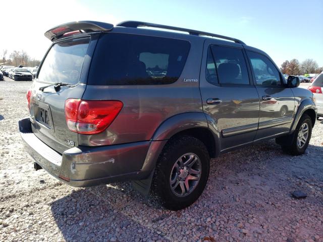 5TDZT38A26S275842 - 2006 TOYOTA SEQUOIA LIMITED GRAY photo 3