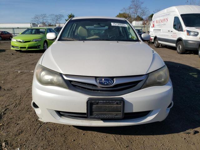 JF1GH6A67BH812726 - 2011 SUBARU IMPREZA 2.5I WHITE photo 5