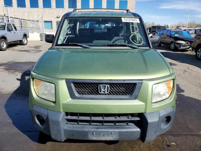 5J6YH28726L014007 - 2006 HONDA ELEMENT EX GREEN photo 5