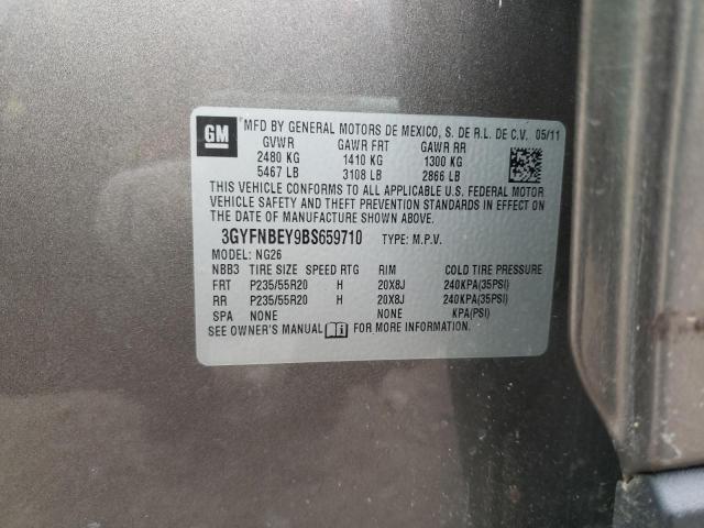 3GYFNBEY9BS659710 - 2011 CADILLAC SRX PERFORMANCE COLLECTION Қоңыр фото 13