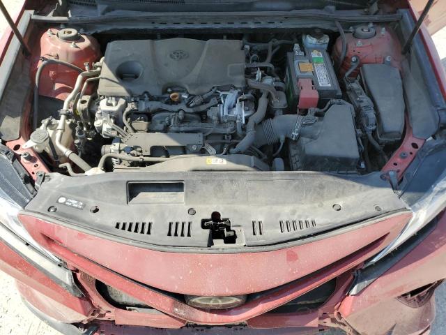 4T1B11HK5KU247801 - 2019 TOYOTA CAMRY L RED photo 11