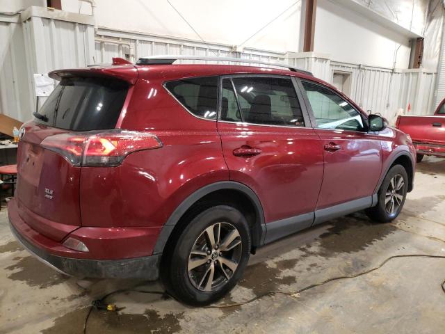 2T3RFREV2JW733372 - 2018 TOYOTA RAV4 ADVENTURE RED photo 3