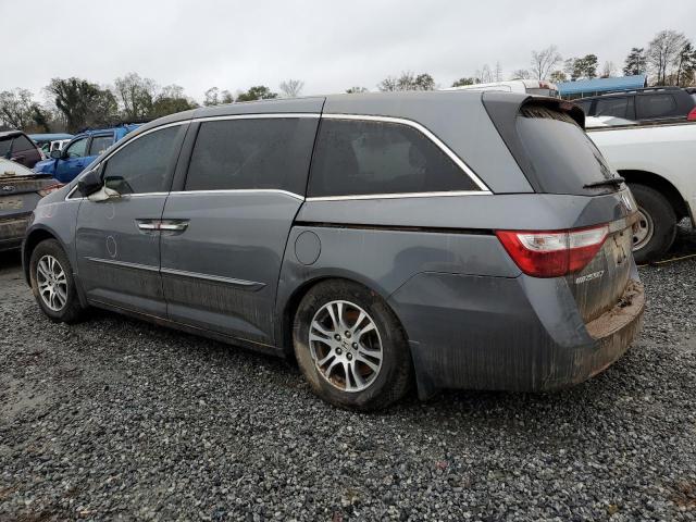 5FNRL5H69DB059267 - 2013 HONDA ODYSSEY EXL GRAY photo 2