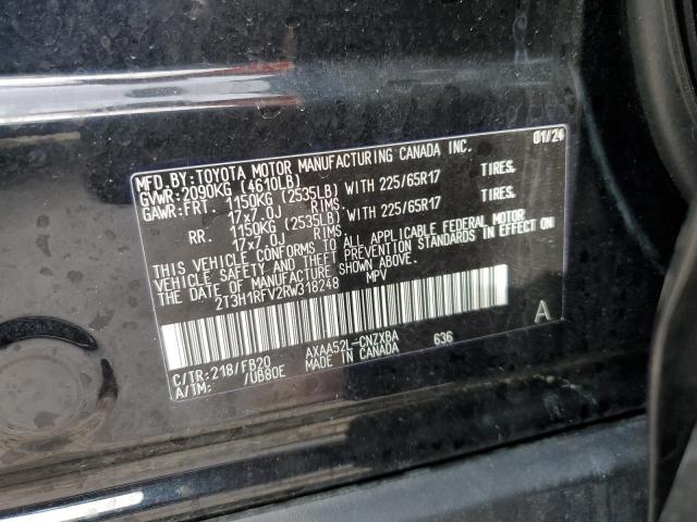 2T3H1RFV2RW318248 - 2024 TOYOTA RAV4 LE BLACK photo 14