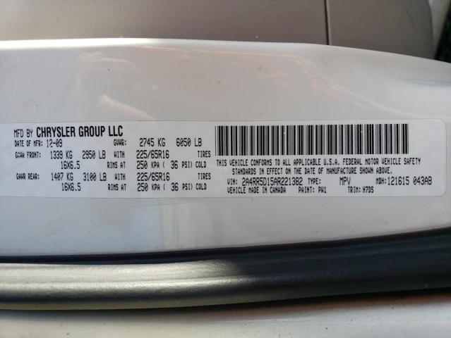 2A4RR5D15AR221382 - 2010 CHRYSLER TOWN & COU TOURING 白色 照片 13