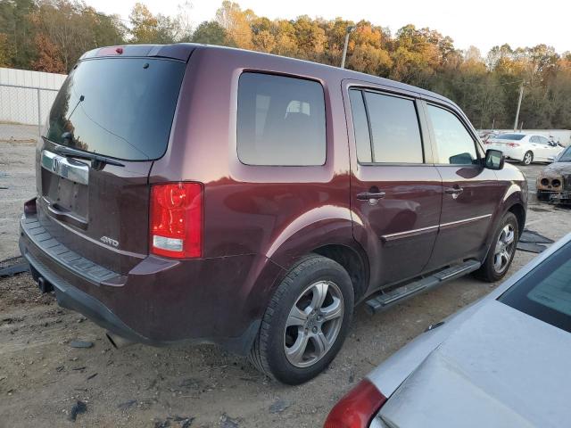 5FNYF4H6XCB075599 - 2012 HONDA PILOT EXL BURGUNDY photo 3