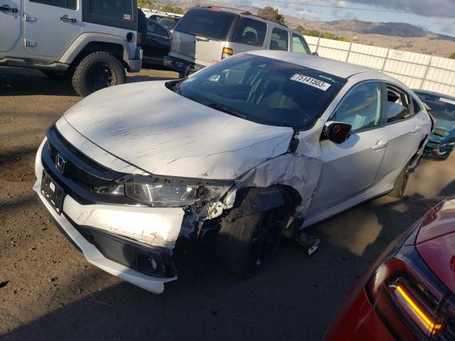 2HGFC2F80KH533766 - 2019 HONDA CIVIC SPORT WHITE photo 1