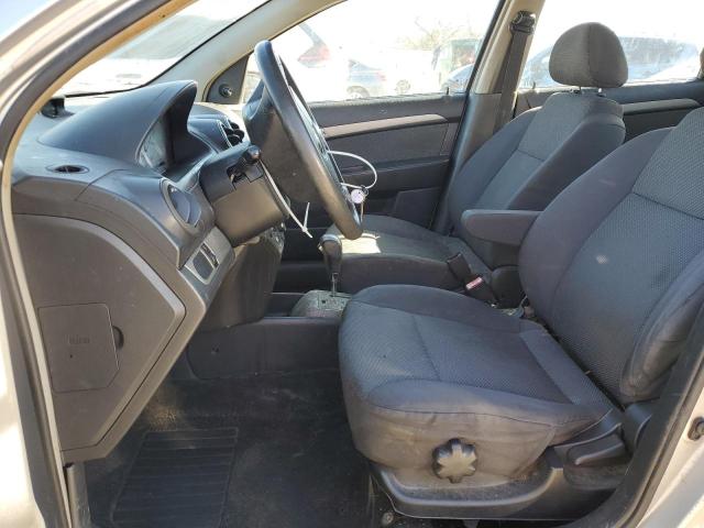KL1TD56647B055518 - 2007 CHEVROLET AVEO BASE SILVER photo 7