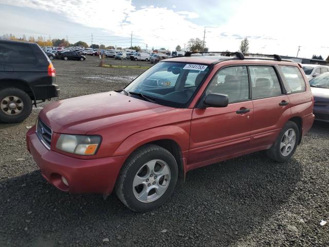 JF1SG65654H724624 - 2004 SUBARU FORESTER 2.5XS RED photo 1