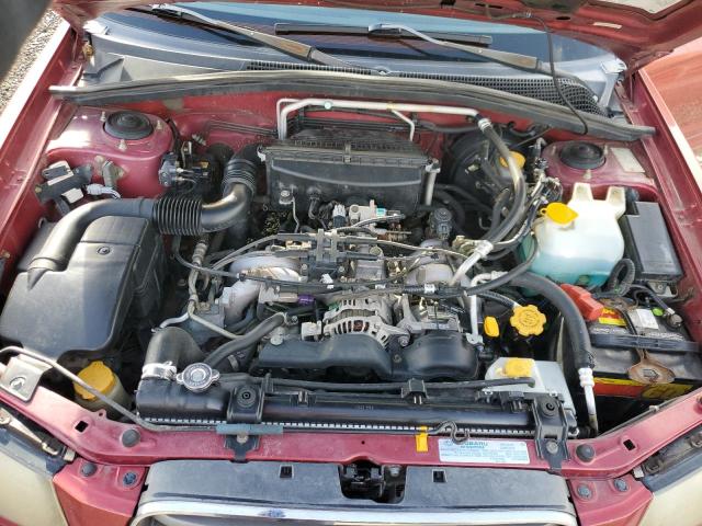 JF1SG65654H724624 - 2004 SUBARU FORESTER 2.5XS წითელი ფოტო 12