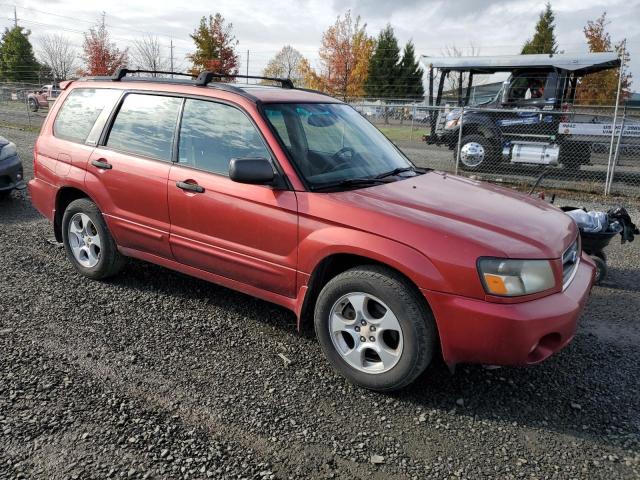 JF1SG65654H724624 - 2004 SUBARU FORESTER 2.5XS RED photo 4