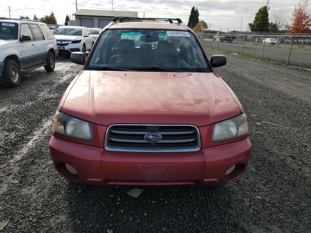JF1SG65654H724624 - 2004 SUBARU FORESTER 2.5XS წითელი ფოტო 5
